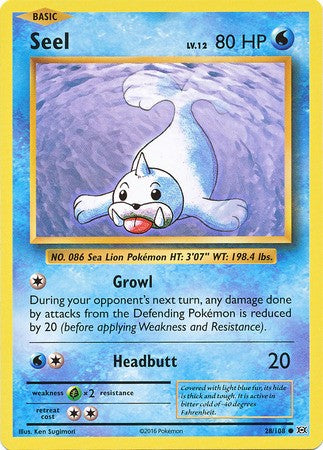 Seel 28/108 Common - Pokemon XY Evolutions Single Card