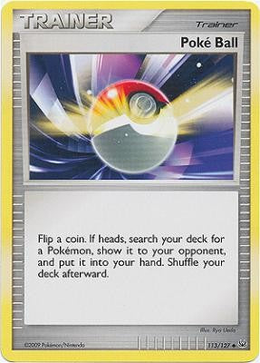 Pokemon Platinum Edition Uncommon Card - Poke Ball 113/127
