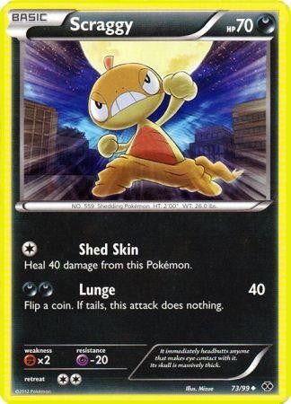 Pokemon Next Destinies Uncommon Card - Scraggy 73/99