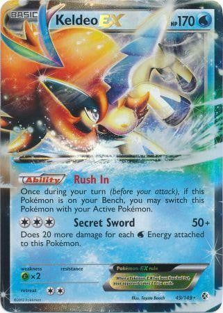 Keldeo EX 49/149 - Pokemon Boundaries Crossed Ultra Rare Card