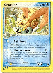 Pokemon Sandstorm Rare Card - Omastar 19/100