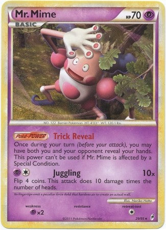 Pokemon Call Of Legends Mr. Mime 29/90 Rare Card