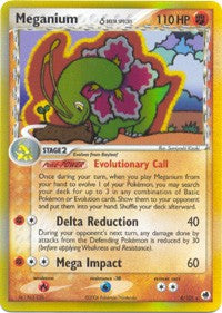 Pokemon EX Dragon Frontiers - Meganium (Holofoil) Card