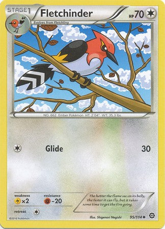 Fletchinder 95/114 Uncommon - Pokemon XY Steam Siege Card