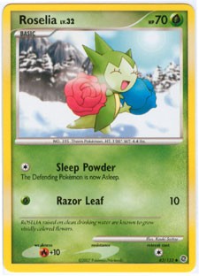 Pokemon Secret Wonders Uncommon Card - Roselia 62/132