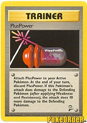 Pokemon Base Set 2 Uncommon Card - Trainer PlusPower 113/130