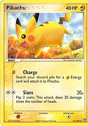Pokemon EX Power Keepers Common Card - Pikachu 57/108