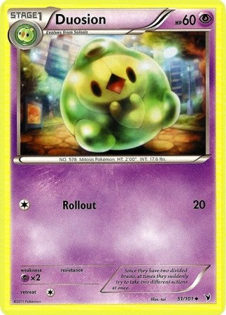 Pokemon Noble Victories Uncommon Card - Duosion 51/101