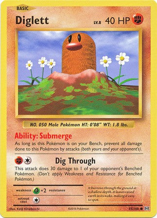 Diglett 55/108 Common - Pokemon XY Evolutions Single Card