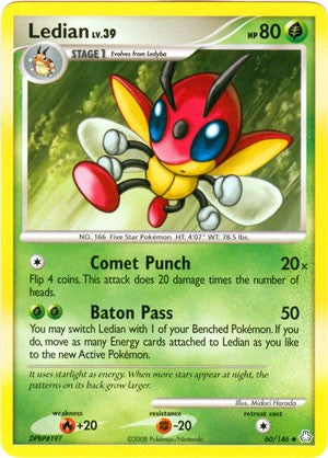 Pokemon Legends Awakened Uncommon Card - Ledian 60/146