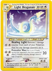 Neo Destiny Rare - Light Dragonair Card