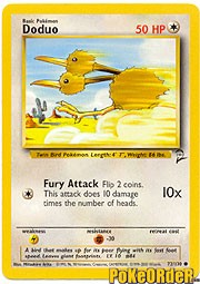 Pokemon Base Set 2 Common Card - Doduo 72/130