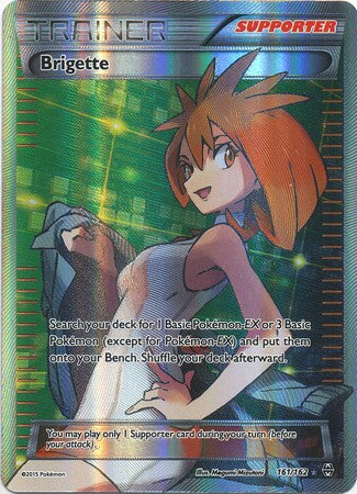 Brigette 161/162 Full Art - Pokemon XY Break Through Card