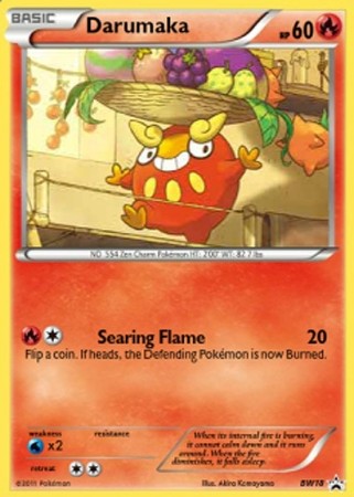 Darumaka BW18 - Pokemon Black & White Holo Rare Promo Card
