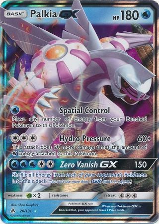 Palkia GX 20/131 Ultra Rare - Pokemon Sun & Moon Forbidden Light Card
