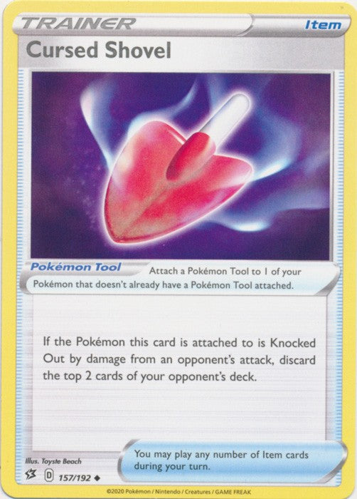 Cursed Shovel - 157/192 Pokemon » SWSH Rebel Clash Uncommon