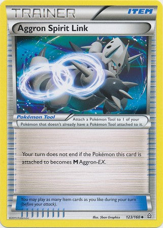 Aggron Spirit Link 123/160 Trainer - Pokemon XY Primal Clash Single Card