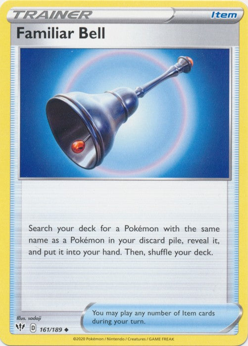 Familiar Bell - 161/189 Pokemon » SWSH Darkness Ablaze Uncommon