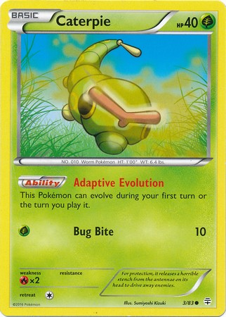 Caterpie 3/83 Common - Pokemon Generations Card