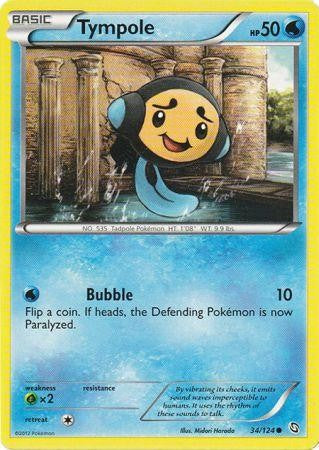 Tympole 34/124 - Pokemon Dragons Exalted Common Card