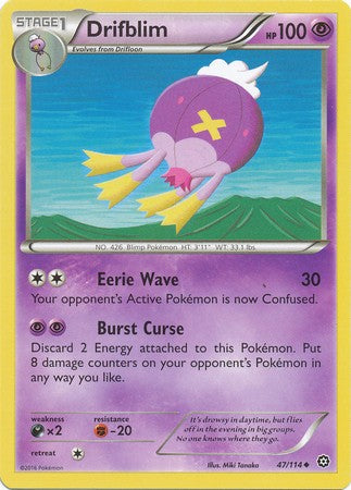 Drifblim 47/114 Uncommon - Pokemon XY Steam Siege Card