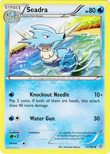 Seadra 31/160 - Uncommon Pokemon XY Primal Clash Card