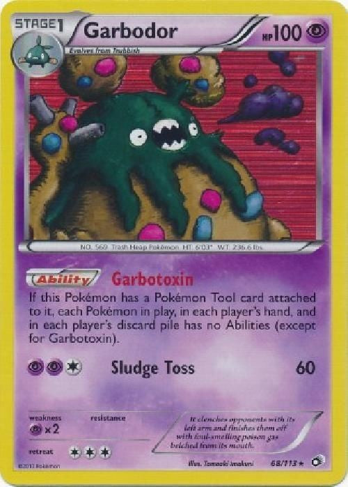 Garbodor 68/113 - Pokemon Legendary Treasures Holo Rare Card