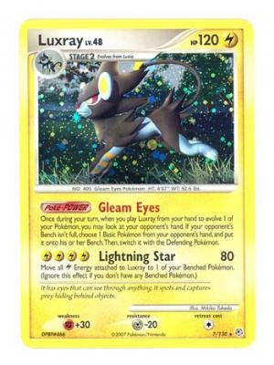 Pokemon Diamond & Pearl Holo Rare Card - Luxray 7/130