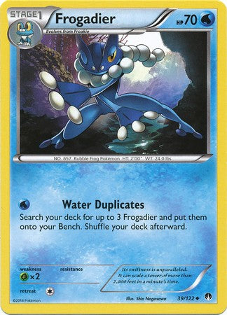 Frogadier 39/122 Uncommon - Pokemon XY Breakpoint Card