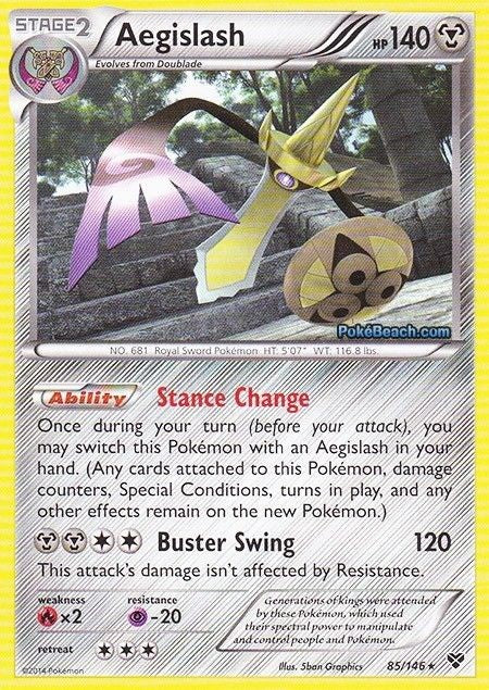 Aegislash 85/146 - Pokemon XY Rare Card
