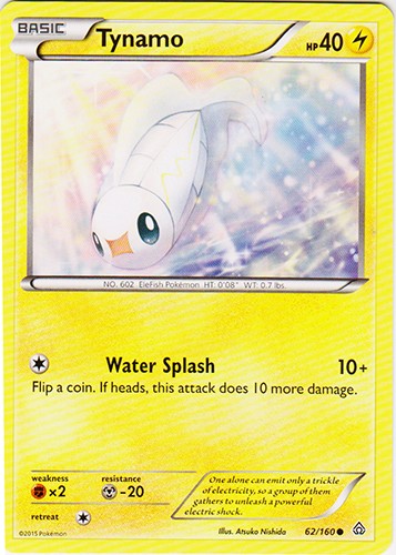Tynamo 62/160 - Common Pokemon XY Primal Clash Card
