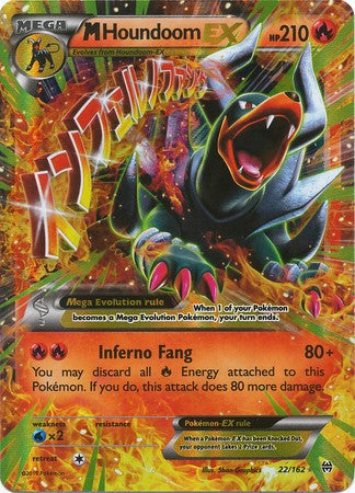 M Houndoom EX 22/162 Ultra Rare - Pokemon XY Break Through Card