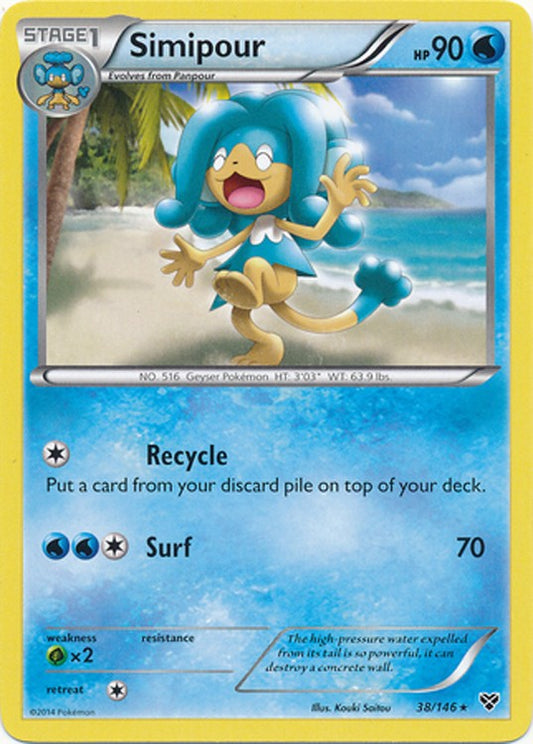 Simipour 38/146 - Pokemon XY Rare Card