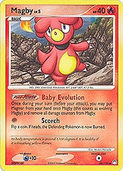 Pokemon Diamond & Pearl Mysterious Treasures- Magby