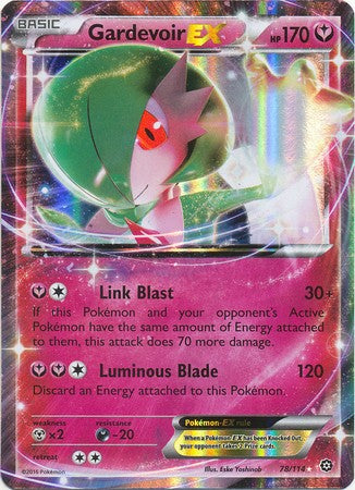 Gardevoir EX 78/114 Ultra Rare - Pokemon XY Steam Siege Card