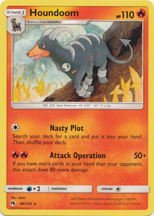 Houndoom - 46/214 Pokemon » SM Lost Thunder Rare