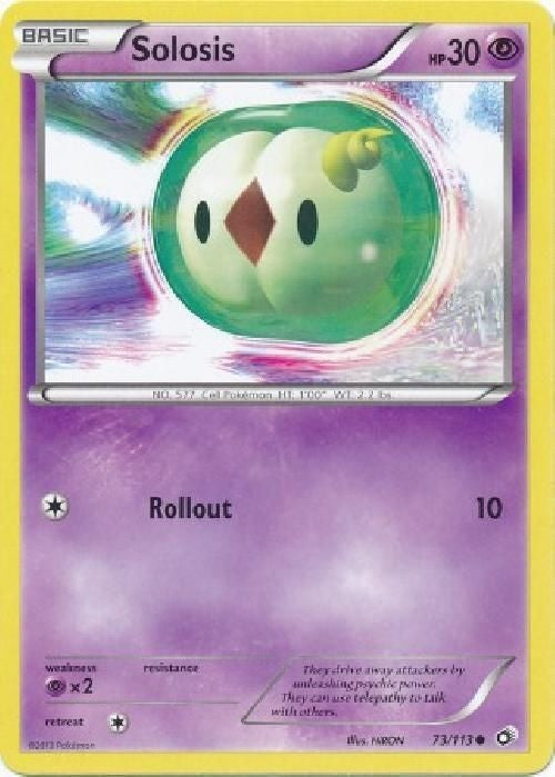 Solosis 73/113 - Pokemon Legendary Treasures Common Card
