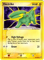 Pokemon EX Deoxys Common Card - Electrike 59/107