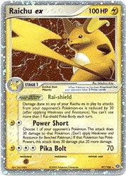 Pokemon EX Emerald Ultra Rare Card - Raichu ex 97/106