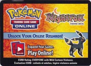 Umbreon Prime Challenge Box Unused Code Card - Pokemon Card