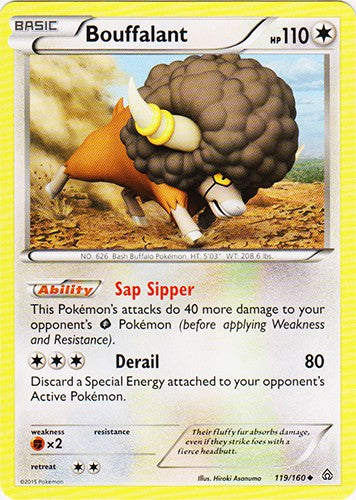 Bouffalant 119/160 - Uncommon Pokemon XY Primal Clash Card