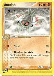 Pokemon Sandstorm Uncommon Card - Anorith 28/100