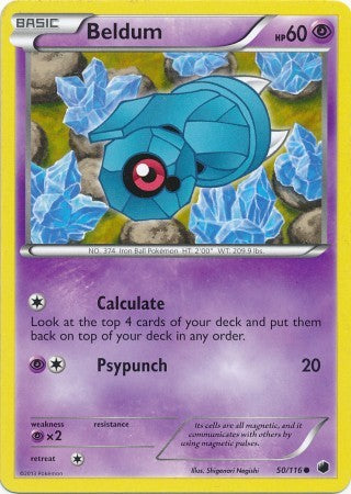 Beldum 50/116 - Pokemon Plasma Freeze Common Card