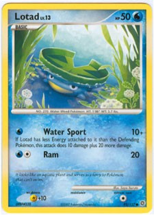 Pokemon Secret Wonders Common Card - Lotad 92/132