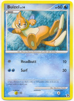 Pokemon Diamond & Pearl Great Encounters - Buizel (Common) Card