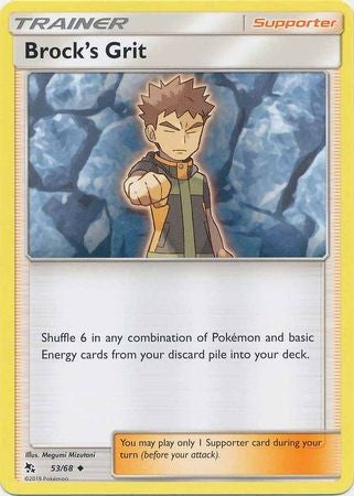 Brock's Grit - 53/68 - Uncommon Sun & Moon: Hidden Fates