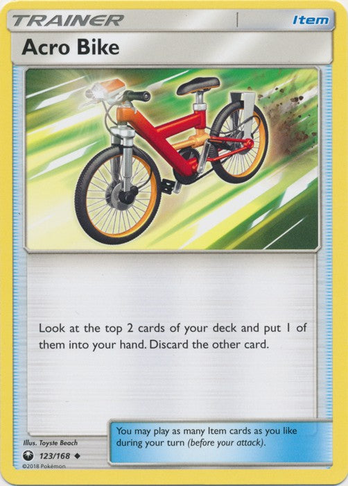 Acro Bike 123/168 Uncommon - Celestial Storm SM7 Pokemon Card