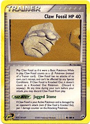 Pokemon Sandstorm Common Card - Claw Fossil HP 40 90/100