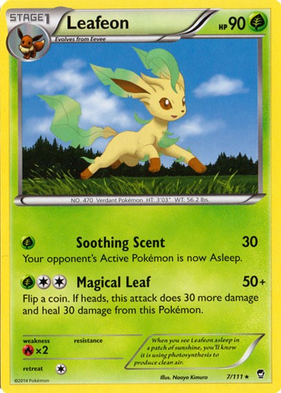 Leafeon 7/111 - Pokemon XY Furious Fists Card