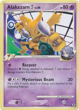 Pokemon Platinum Rising Rivals Single Card Uncommon Alakazam E4 38/111